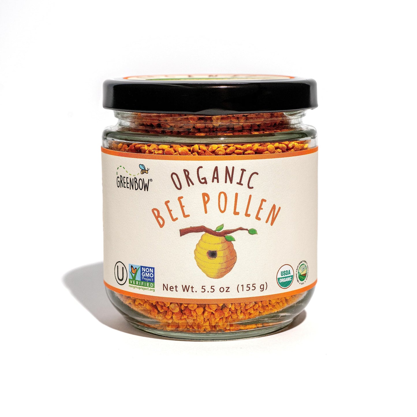 Greenbow Organic Bee Pollen – 100% USDA Organic, Non-GMO, Halal & Kosher | Gluten Free 155g