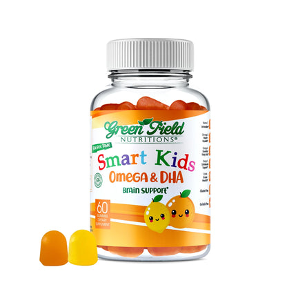 Greenfield Nutritions Smart Kids Halal Omega-3 DHA Gummies | Brain & Immune Support