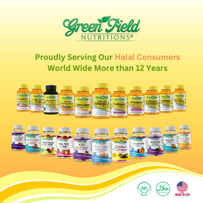 Greenfield Nutritions Smart Kids Halal Omega-3 DHA Gummies | Brain & Immune Support