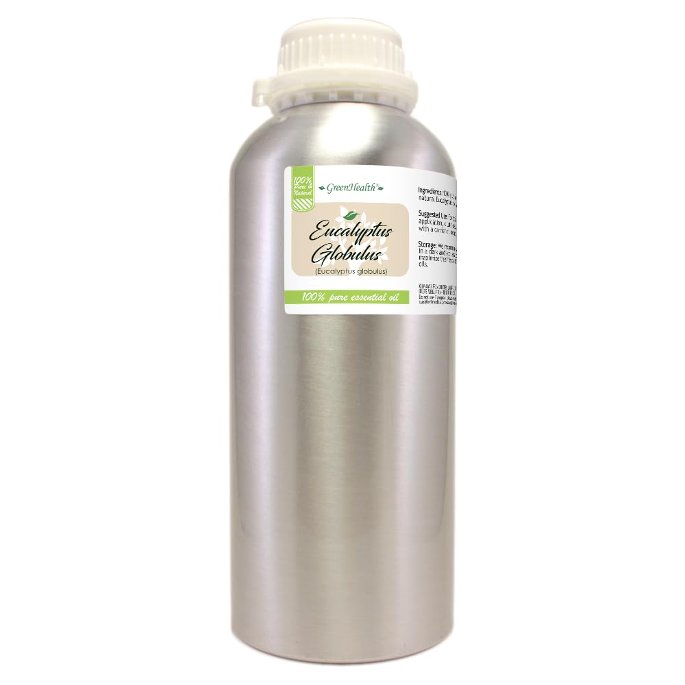 GreenHealth Eucalyptus Essential Oil – 32 fl oz (946 ml) Bulk, 100% Pure & Natural
