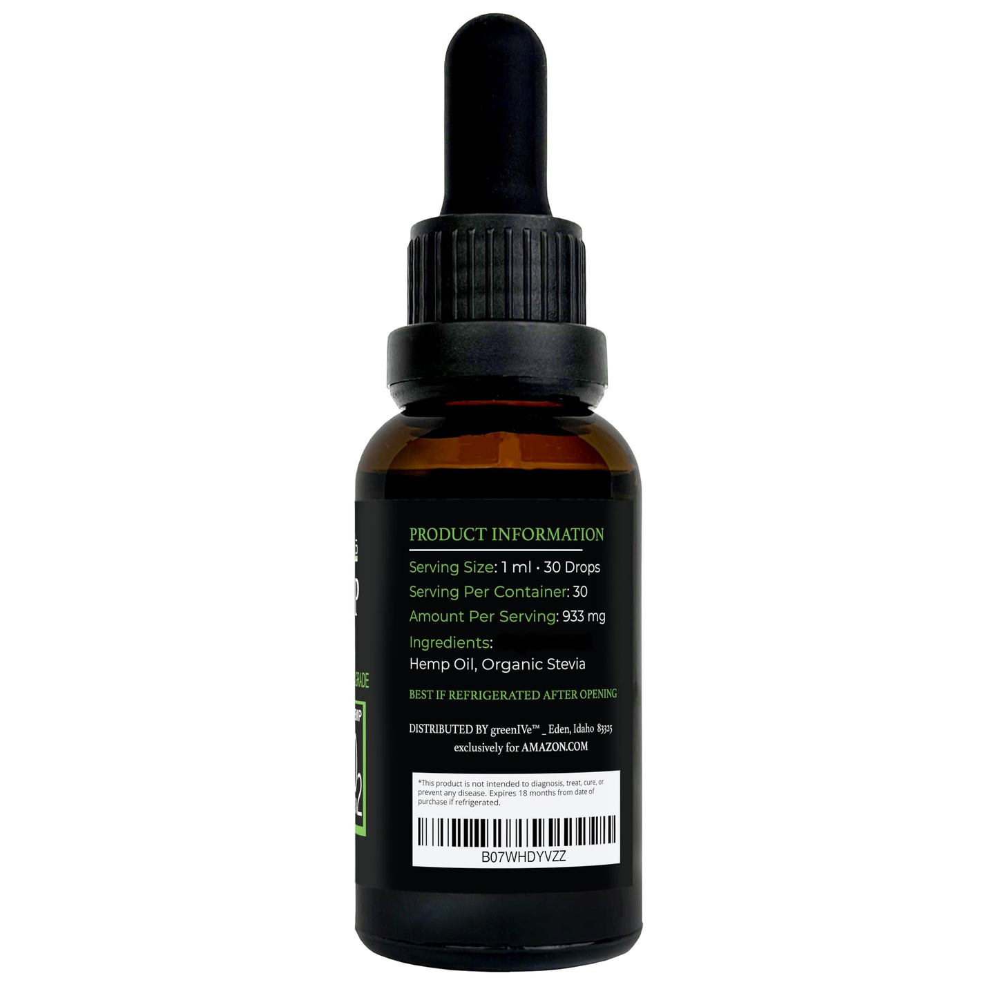 GreenIVe Hemp Drops 28,000mg – Naturally Grown Hemp Oil (4 Pack) | Vegan Omegas