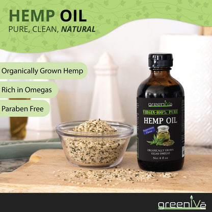 GreenIVe Organic Peppermint Hemp Oil 224,000mg – Cold Pressed (2-Pack)