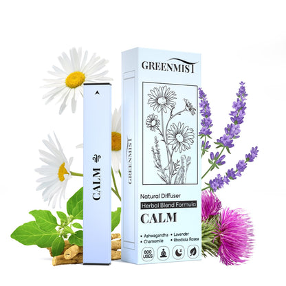 GreenMist Herbal Diffuser with Ashwagandha, Lavender & Chamomile | 800 Uses