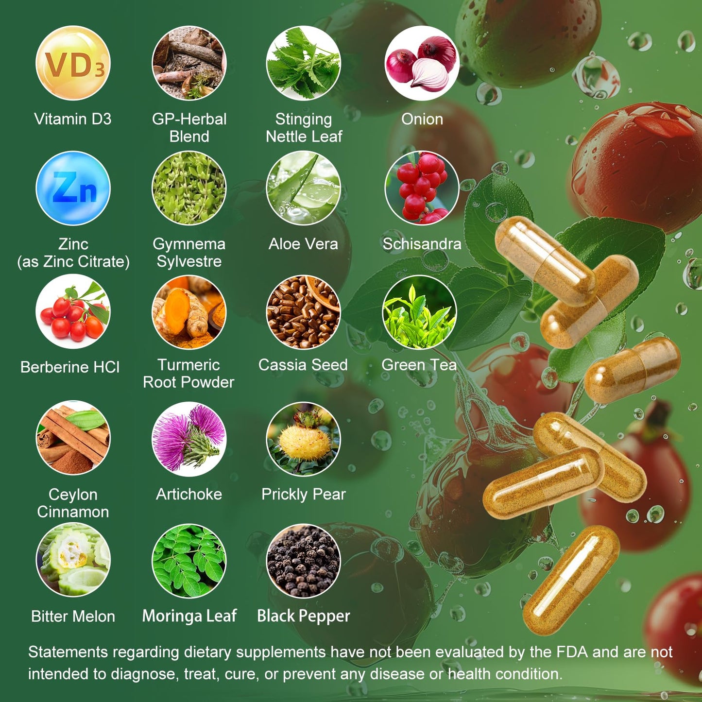 GREENPEOPLE Berberine with Cinnamon – 2 Pack, 120-Count