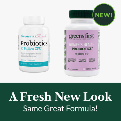 Greens First Women's Health Probiotics - 20B CFU for Digestive, Immune & Vaginal Health