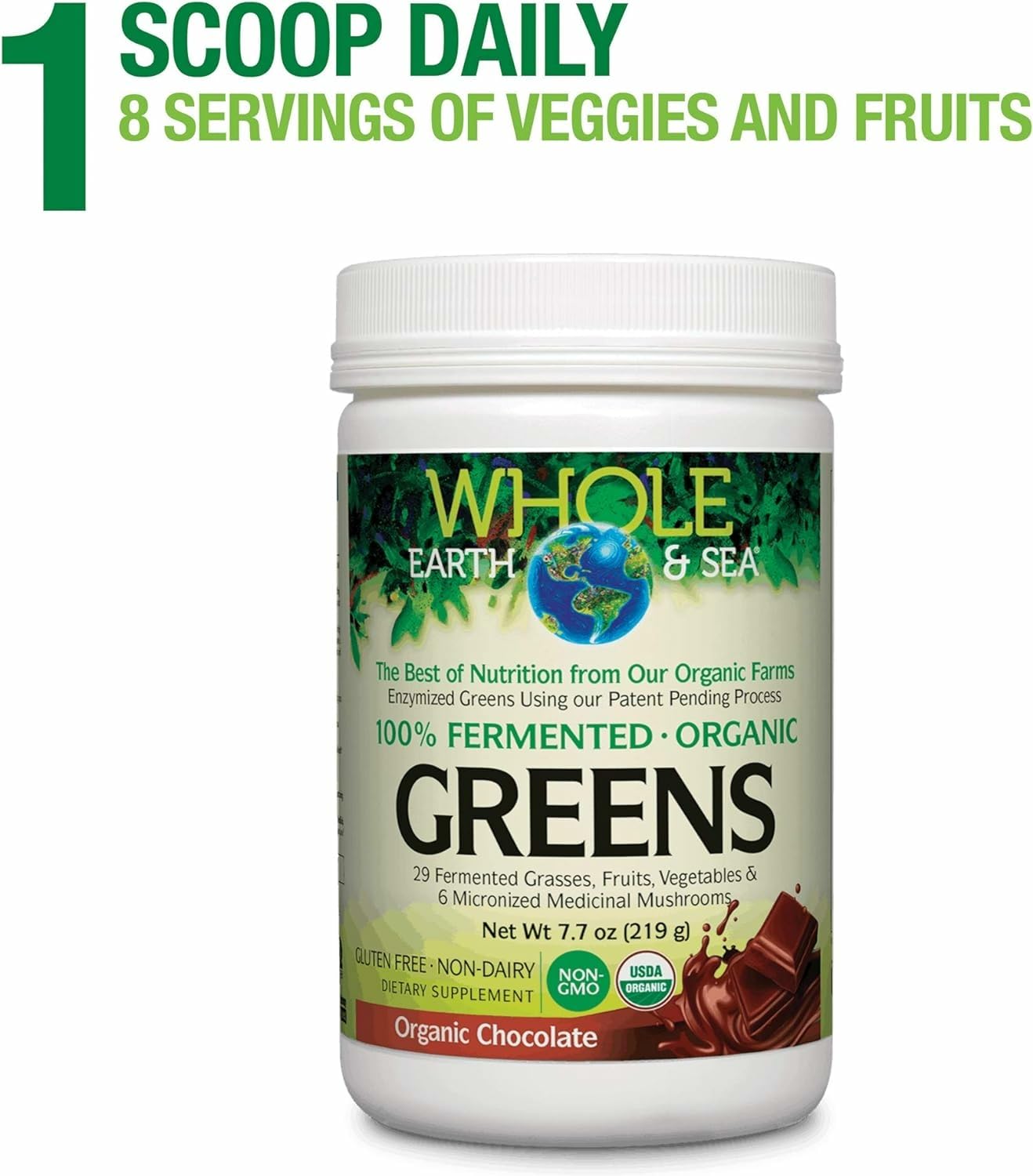 Natural Factors Organic Greens - Antioxidant Support & Immune Health - Green Drink Mix (Unflavored, 7.7 oz)