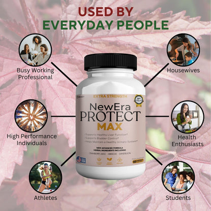 GREENVIFY New Era Protect Max Urinary Support – 60 Veggie Capsules | 1000mg D-Mannose with Cranberry, Hibiscus & Dandelion