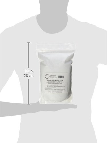 Greenway Biotech Organic Magnesium Chloride USP - 2 lb Powder, Edible Food Grade
