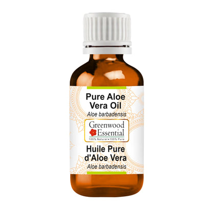 Greenwood Essential Pure Aloe Vera Oil 10ml | Therapeutic Grade, Alcohol & Solvent Free