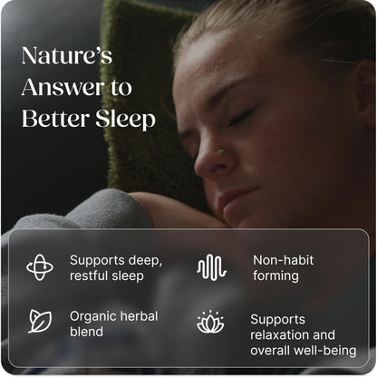 Greenworks Nature's Rest Melatonin-Free Sleep Aid | Organic Herbal Blend (60 Count)
