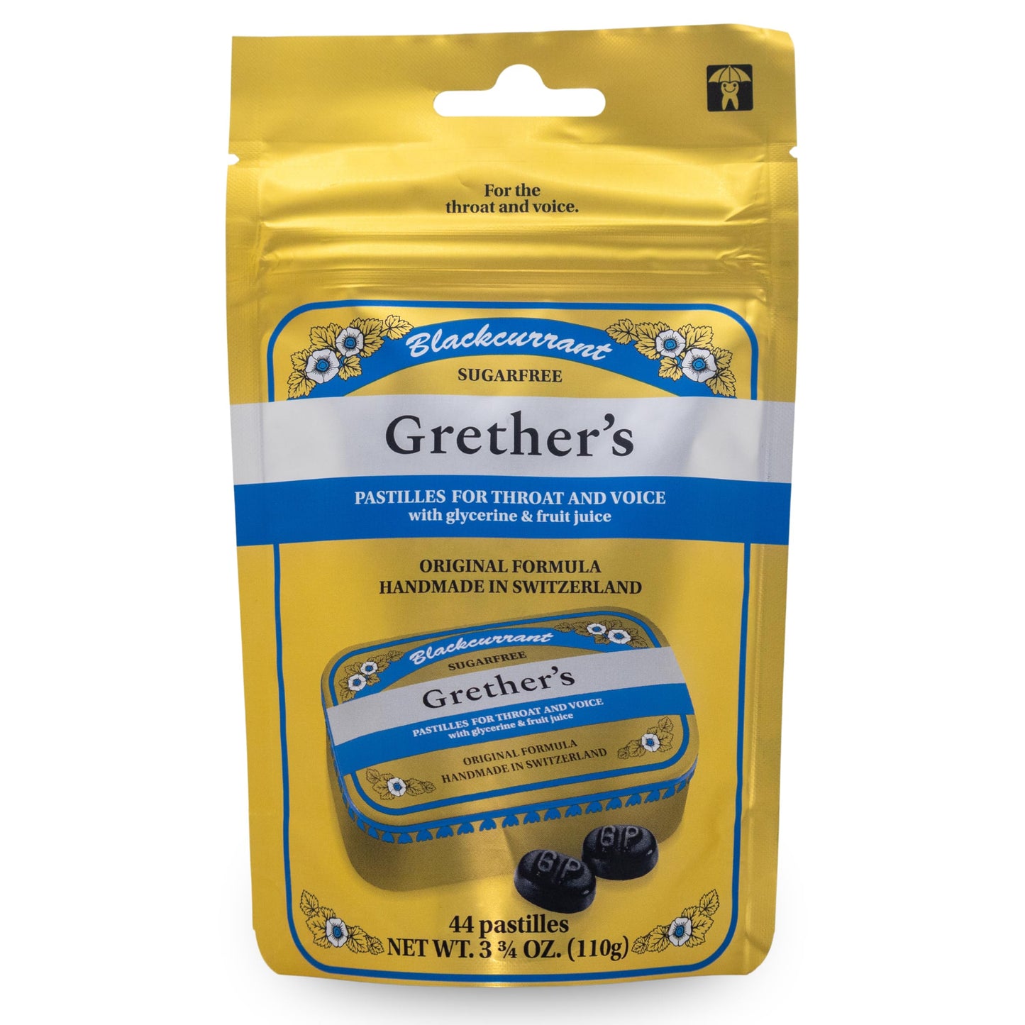 Grether's Sugarfree Blackcurrant Pastilles – Dry Mouth Relief
