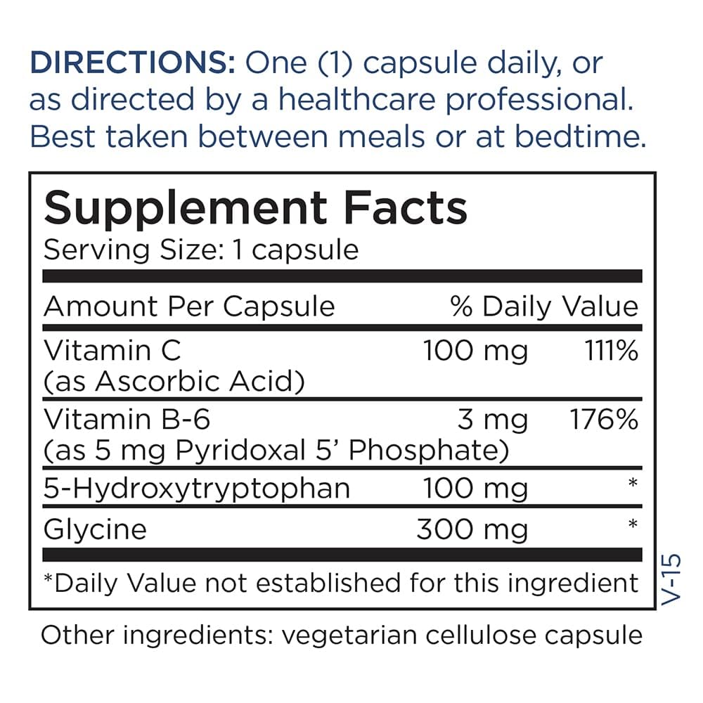 Metabolic Maintenance 5-HTP 100mg – Mood Support with Vitamin B6 & C, 60 Capsules