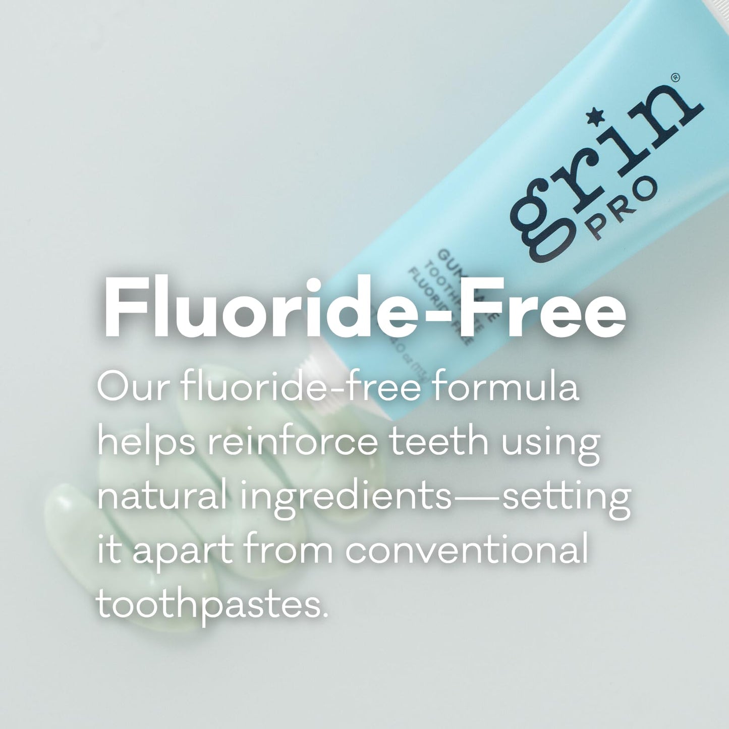 Grin Pro Gum Care Fluoride Free Toothpaste – Organic with Manuka Oil & Propolis | Fresh Breath & Gum Health