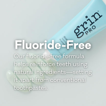 Grin Pro Gum Care Fluoride Free Toothpaste – Organic with Manuka Oil & Propolis | Fresh Breath & Gum Health