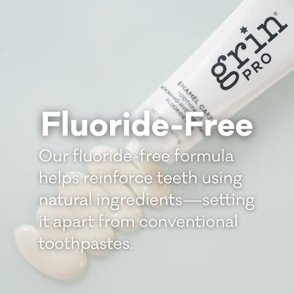 Grin Pro Enamel Repair Toothpaste – Fluoride Free Nano-Hydroxyapatite for Sensitive Teeth (4 oz) – Made in New Zealand