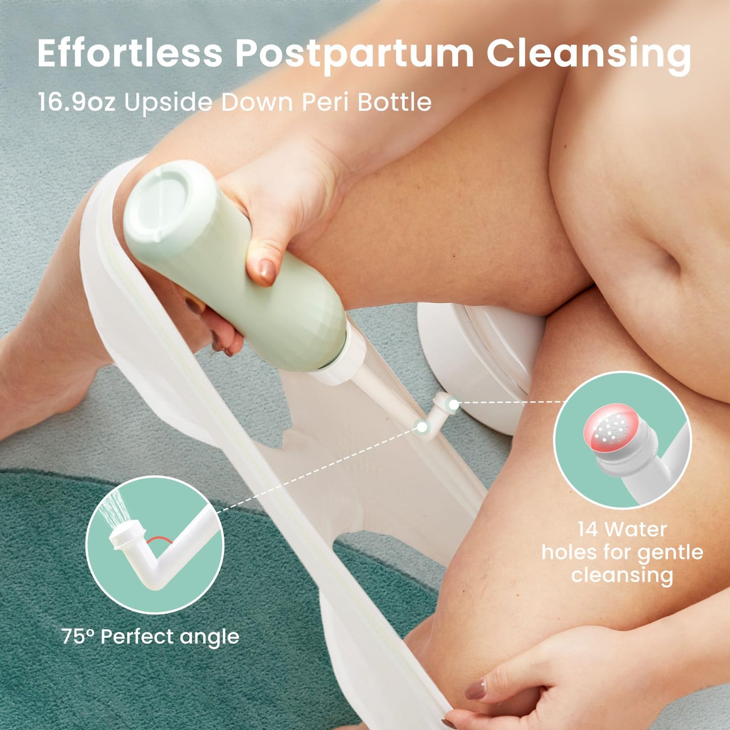 GROWNSY Postpartum Essentials Recovery Kit for Labor & Delivery | Peri Bottle, Perineal Spray & More
