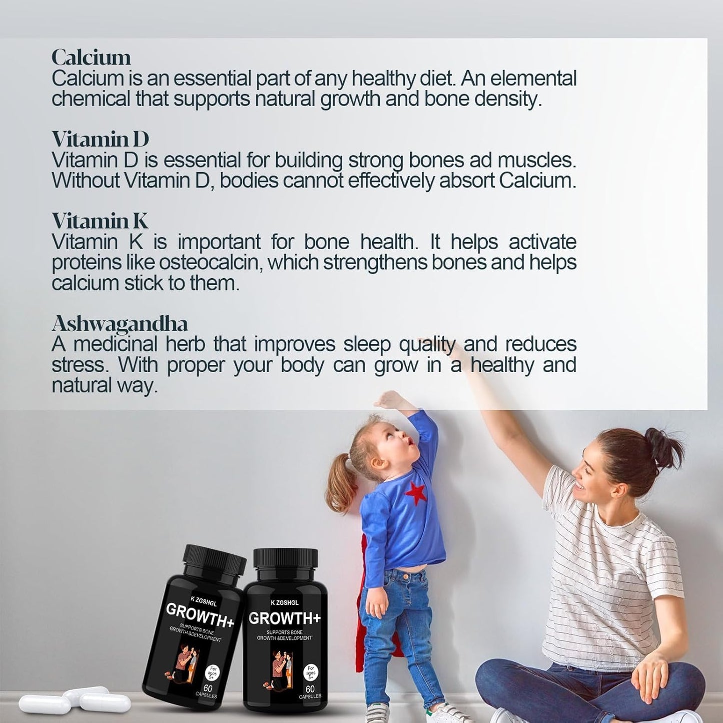 Growth Capsules – Natural Growth Supplement for Children & Teens