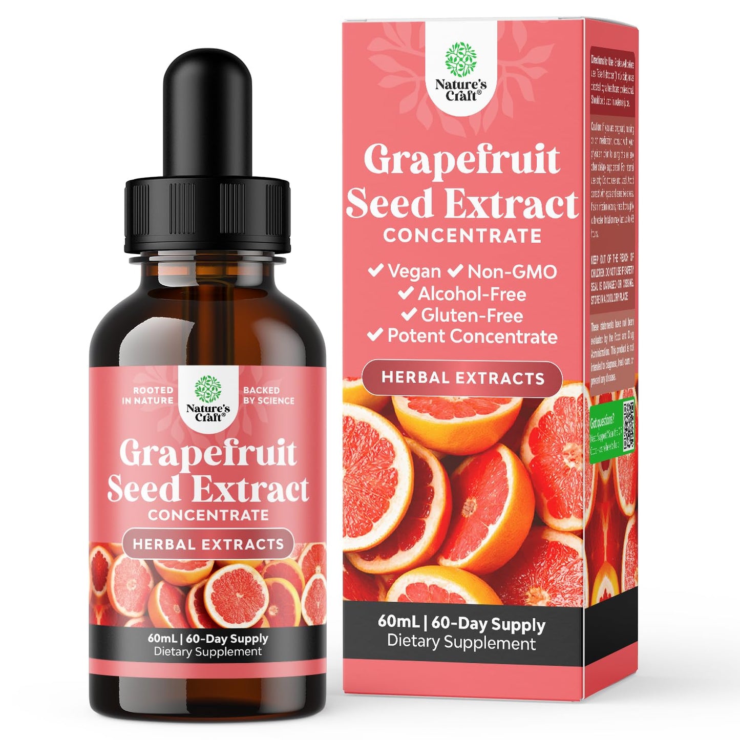 GSE Grapefruit Seed Extract Liquid – One Drop Daily | Gut Health & Immune Support | 2OZ, 60 Servings
