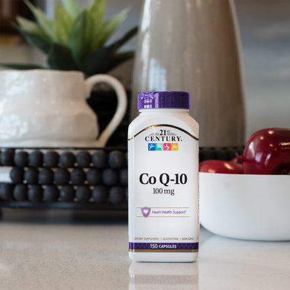 21st Century CoQ10 100 mg, 150 Capsules | Heart Health Support