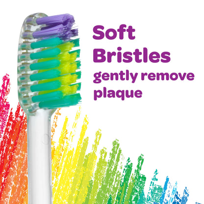 GUM Crayola Kids Light-Up Timer Toothbrush – Soft Bristles & Suction Cup (3+)