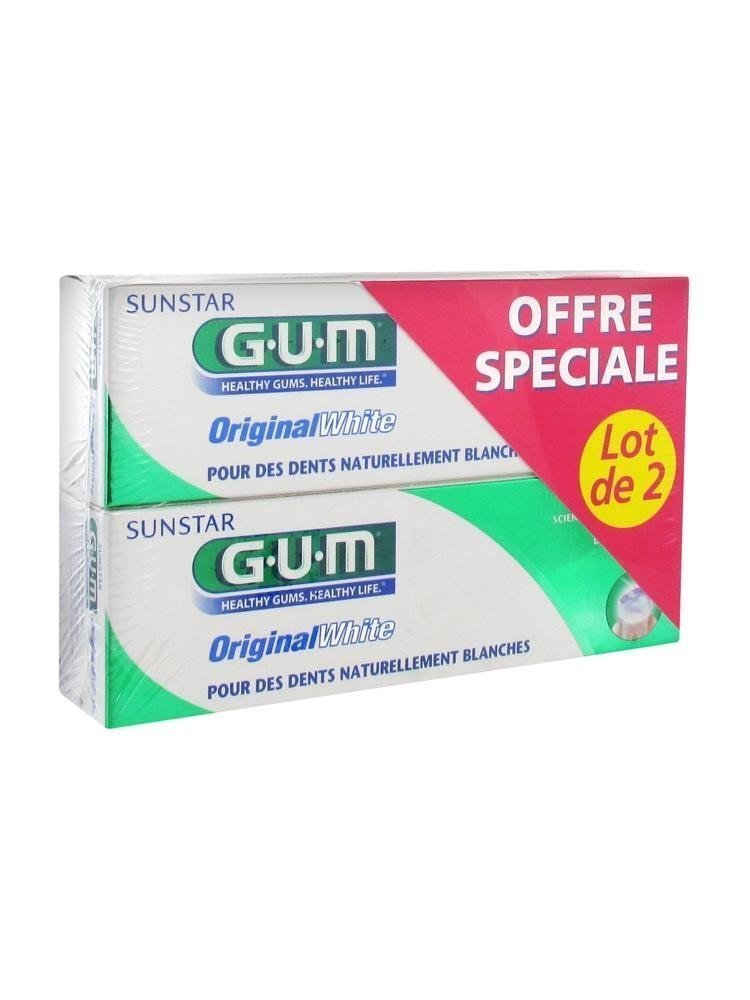 Gum Original White Toothpaste 2 x 75ml – Gentle Whitening & Gum Care