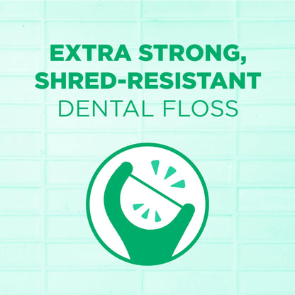 GUM Professional Clean Floss Picks – Extra-Strong Mint Floss, Easy-Grip Handle (90 Count, Pack of 6)