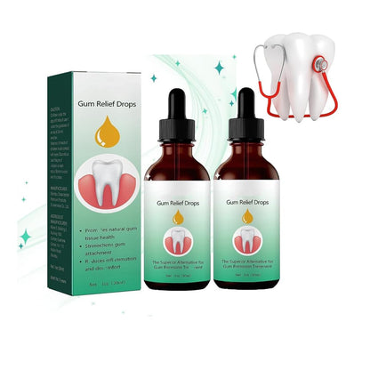 Gum Relief Drops – DentiZen Natural Gum Liquid Drops for Teeth & Gums | 2 Pcs