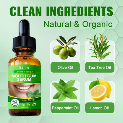 Gum Restore Drops – Bad Breath Treatment for Adults | Gum Regrowth for Receding Gums, Dry Mouth, Alcohol-Free Mint 60ML