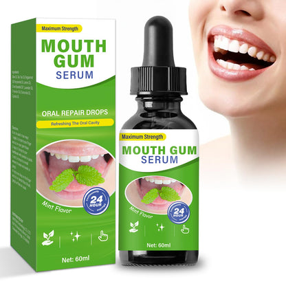Gum Restore Drops - Advanced Repair for Receding Gums & Bad Breath | Mint Flavor 2 fl oz