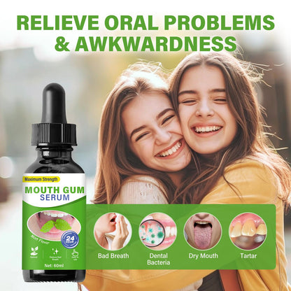 Gum Restore Drops - Advanced Repair for Receding Gums & Bad Breath | Mint Flavor 2 fl oz