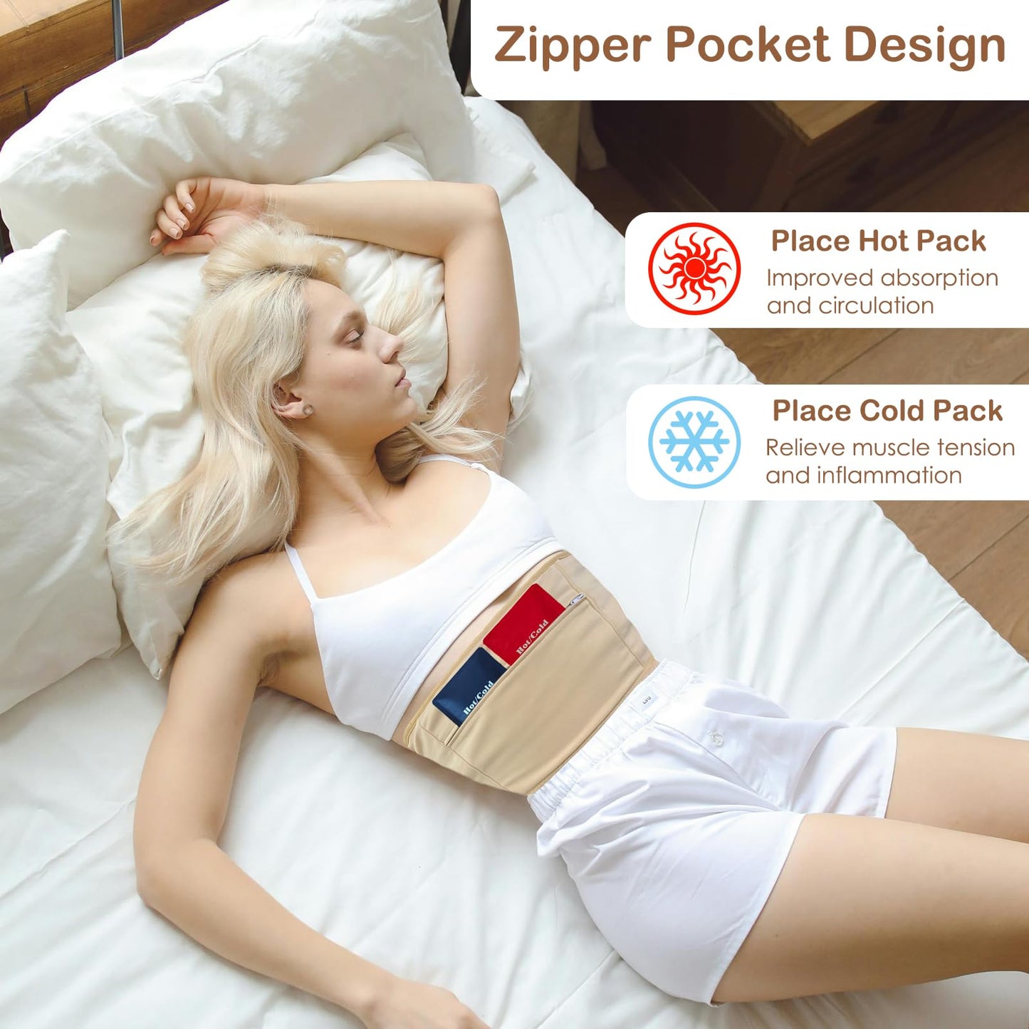 GUMIFOTNE Castor Oil Pack Wrap – 11-Piece Organic Cotton Flannel Pads, Reusable & Leak-Proof
