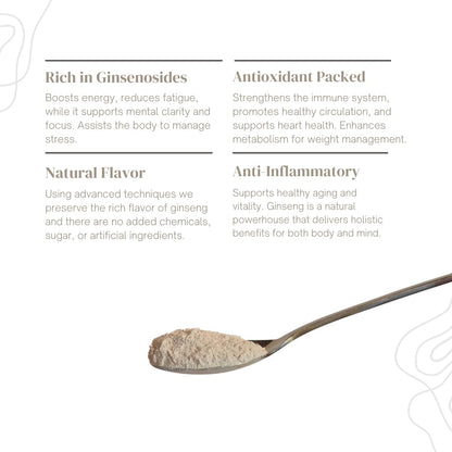 Gumiho Ginseng Powder- Korean Panax Ginseng & Yam from Geumsan; Ginsenosides Supports Immune System; Yam Supports Digestive System, Increasing Health Benefits; Ideal for Drinks, Bakeries, Savories