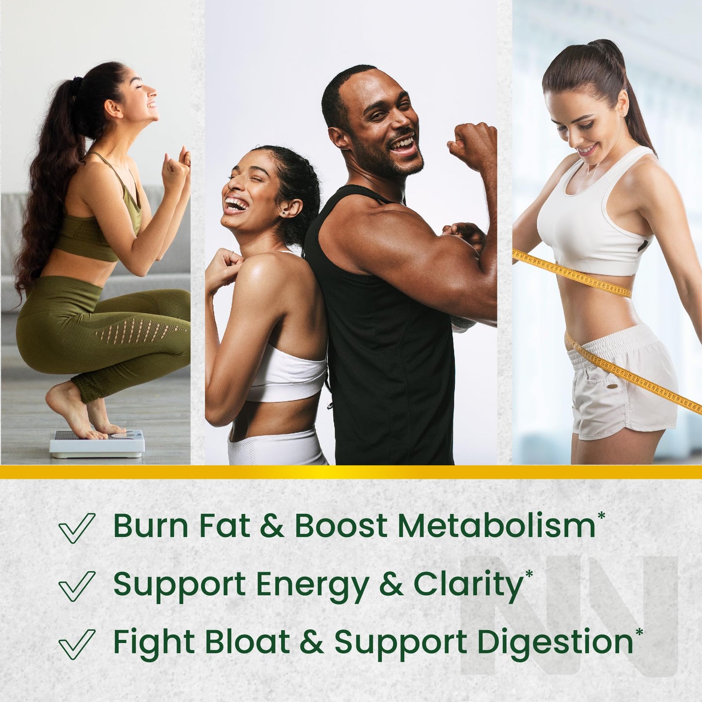 Green Tea Fat Burner Gummies for Weight Loss – Metabolism Boost & Appetite Support | 60 Count