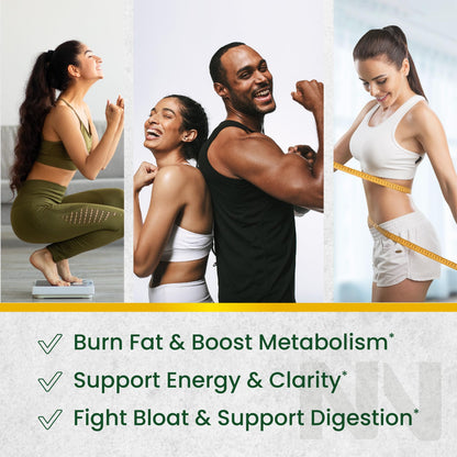 Green Tea Fat Burner Gummies for Weight Loss – Metabolism Boost & Appetite Support | 60 Count