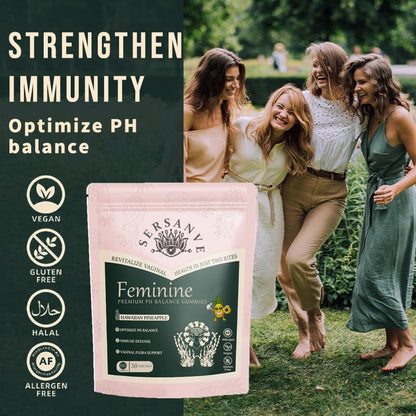 Premium Feminine Balance Gummies - 2 Pack (120 Gummies) | Immune Support, Vegan & Gluten-Free