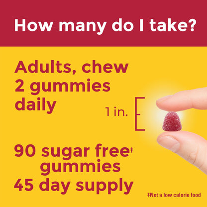 Nature Made Zero Sugar Multivitamin Gummies – 90 Count (45 Day) – Men & Women