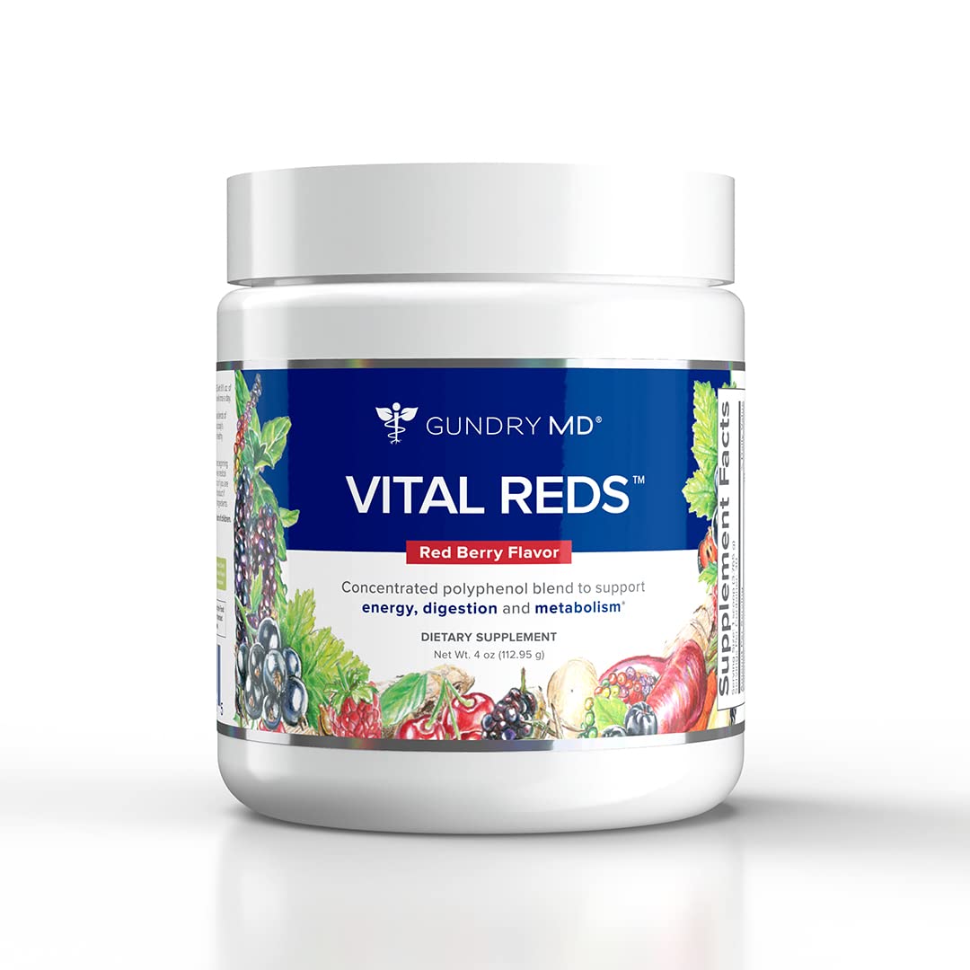 Gundry MD Vital Reds Concentrated Polyphenol Blend – 4 oz Berry Dietary Supplement