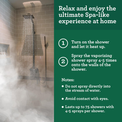 GuruNanda Breathe Vaporizing Shower Spray – Eucalyptus & Basil, 2 fl oz