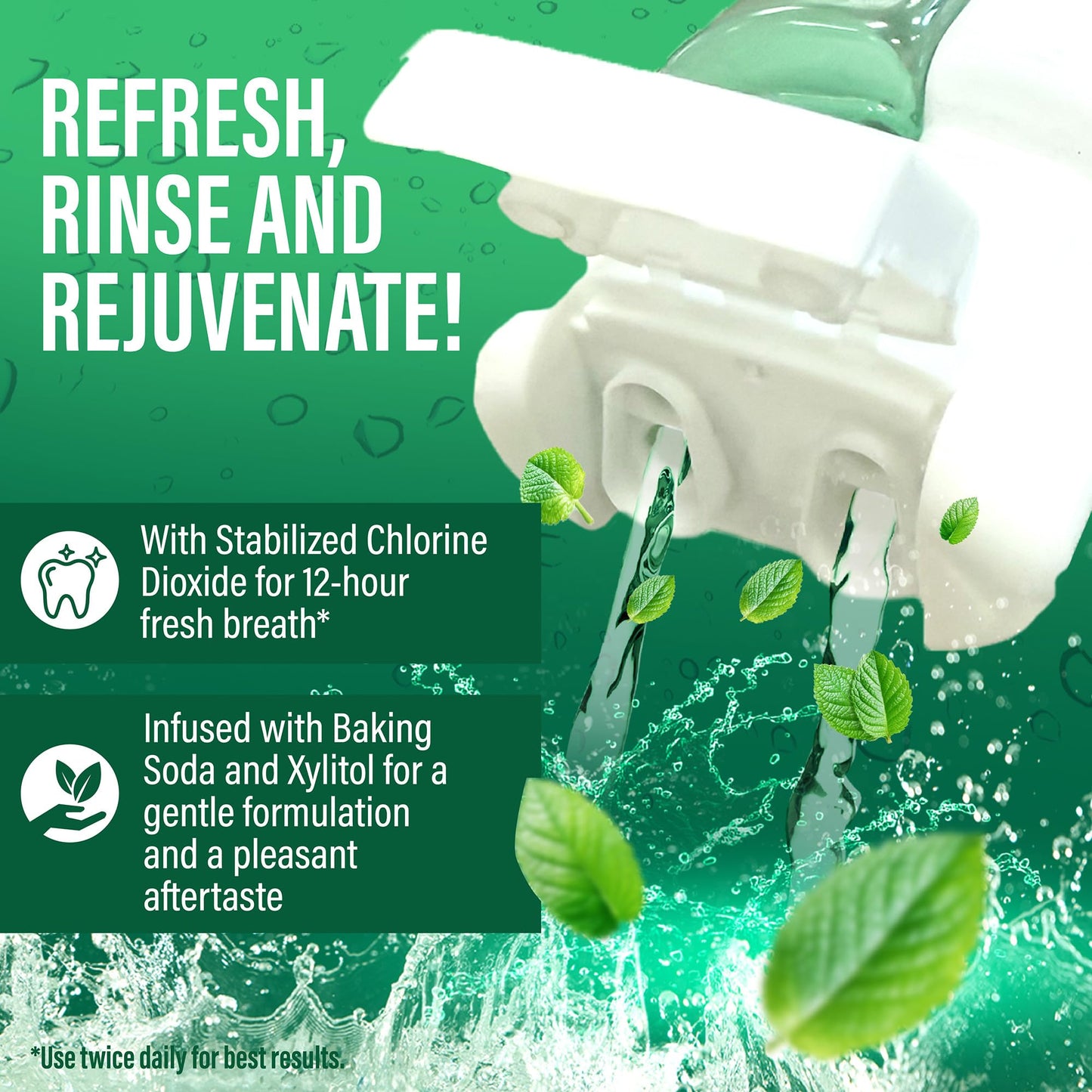 GuruNanda Mint to Be Kit: CocoMint Oil Pulling, Neem Toothpaste & Breath Mouthwash