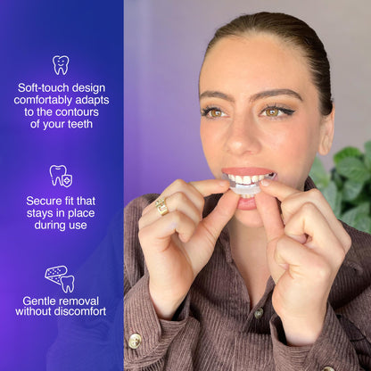 GuruNanda Ready-to-Use Prefilled Whitening Trays – 7 Treatments, 8% Hydrogen Peroxide