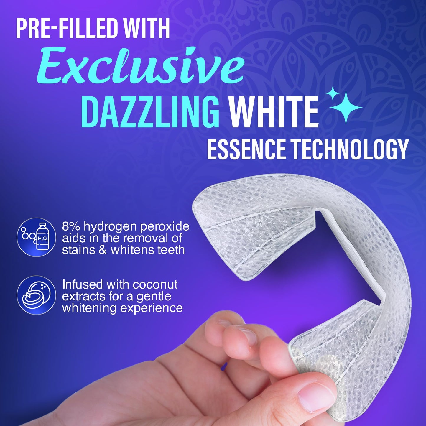 GuruNanda Ready-to-Use Prefilled Whitening Trays – 7 Treatments, 8% Hydrogen Peroxide