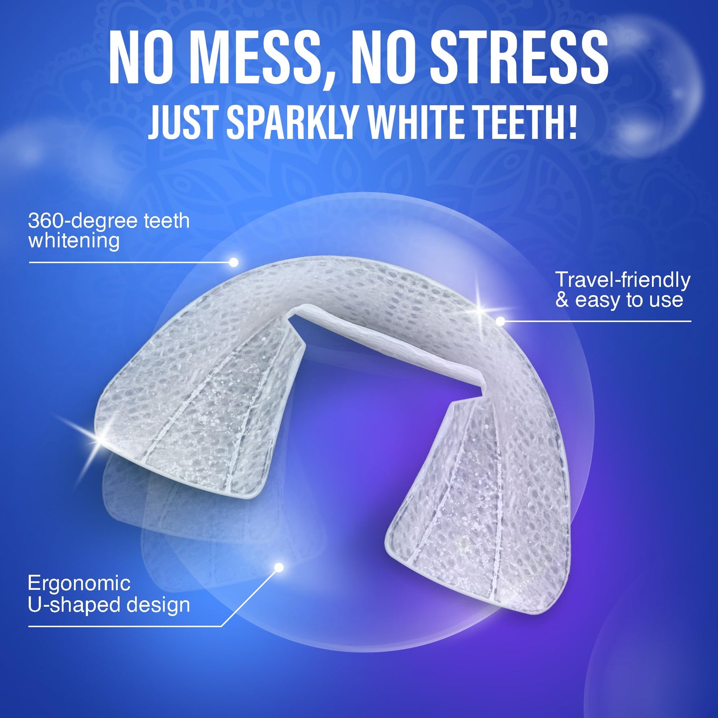 GuruNanda Ready-to-Use Prefilled Whitening Trays – 7 Treatments, 8% Hydrogen Peroxide