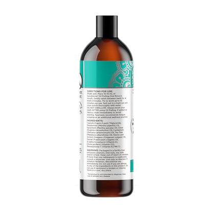 GuruNanda CocoMint Oil Pulling Mouthwash - 8 oz | Alcohol-Free
