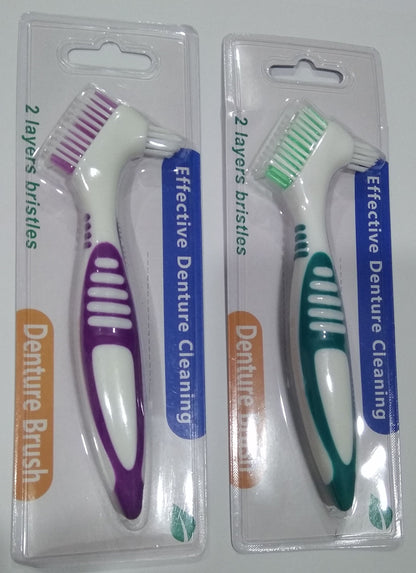 2-Pack Denture Cleaning Brush Set – Premium Denture Care Tool