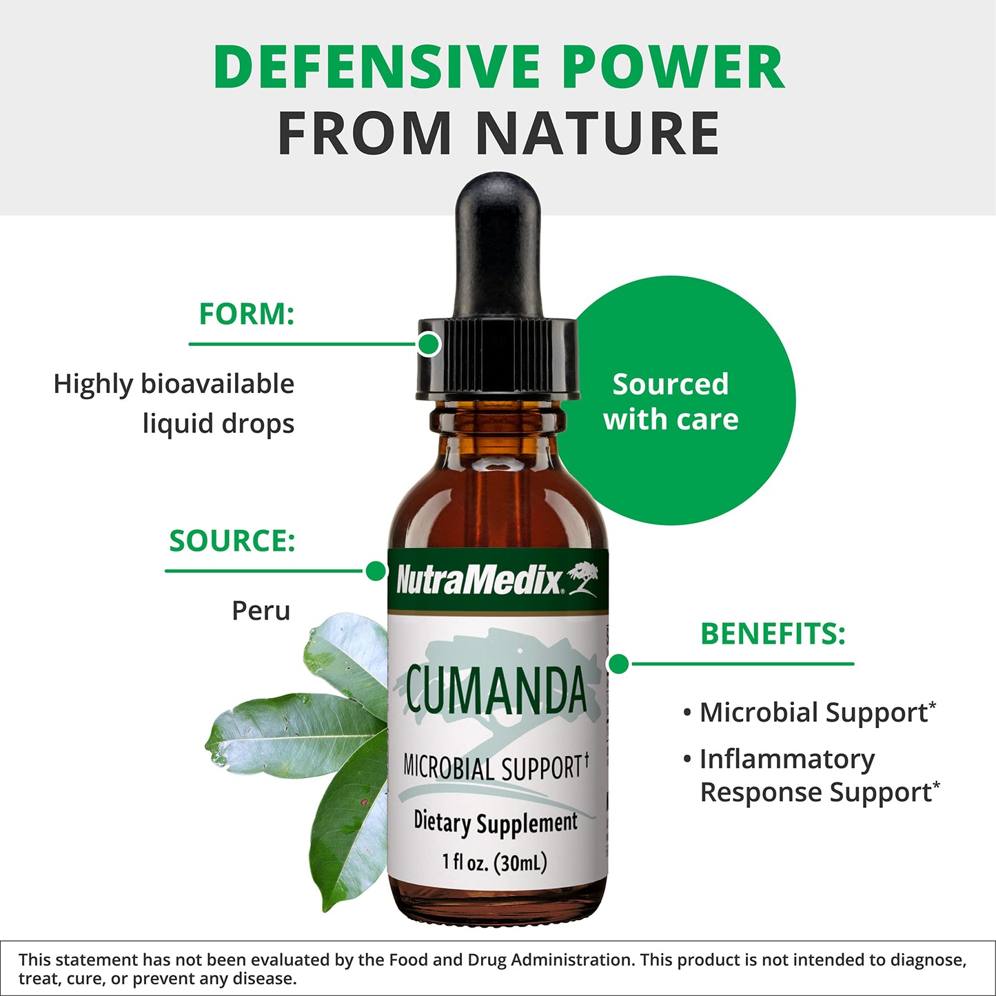 NutraMedix Cumanda Immune Support - Huacapurana Bark Tincture (1oz)