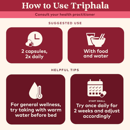 Organic India Triphala Capsules – Digestive & Immunity Support, 90 Veg Capsules