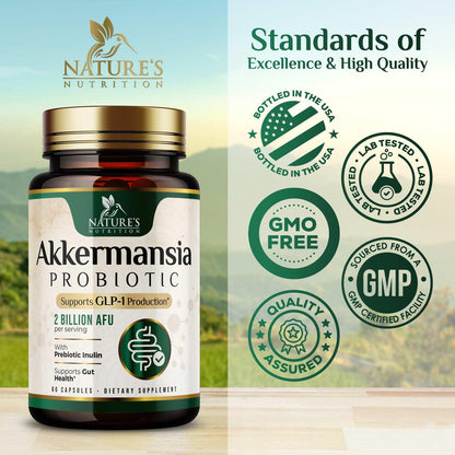 Akkermansia Probiotic 2B AFU | GLP-1 Support - 60 Capsules