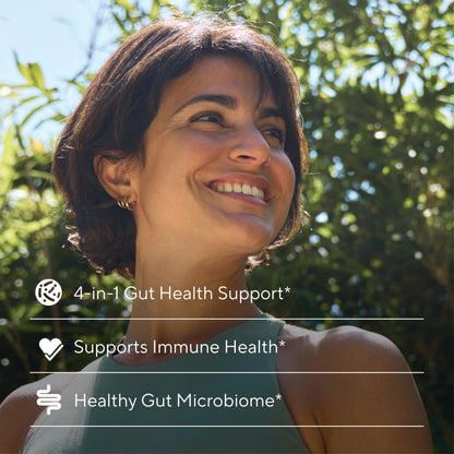 Premium 4-in-1 Probiotic with Prebiotic, Postbiotic & Digestive Enzymes – Gut Health, Digestion & Immunity – 60 Capsules