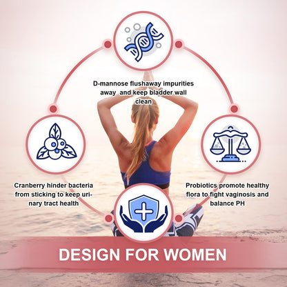 Nature Target Probiotics for Women – 100 Billion CFUs, 45-Day Supply, D-Mannose & Cranberry