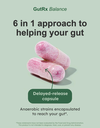 GutRx Balance Probiotics for Gut Health – Akkermansia, Christensenella, 30 ct, Gluten Free
